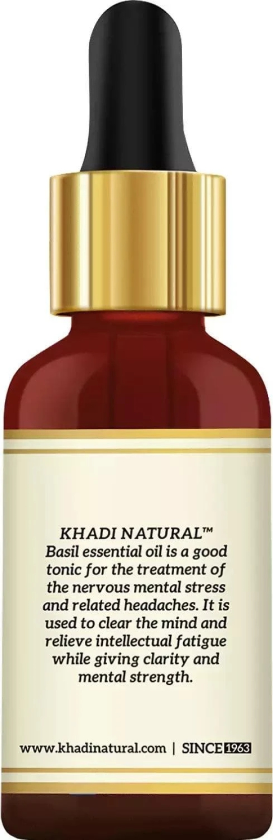 Khadi Natural Basil Essential Oil 15 Ml