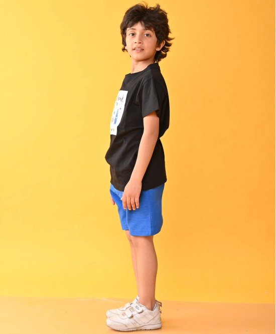 NEWYORK BLACK ROYAL STRIPED SHORTS SET -BLACK/BLUE-8-9 YEARS / 2N / GREY