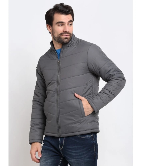 9TY3REE Polyester Mens Quilted & Bomber Jacket - Grey ( Pack of 1 ) - None