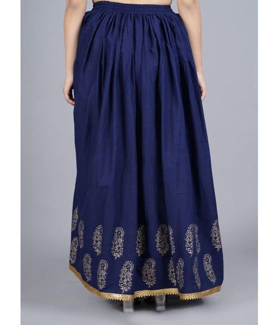 FABRR - Navy Cotton Women's Ball Gown Skirt ( Pack of 1 ) - None