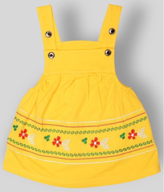 Sathiyas - Yellow Cotton Baby Girl's Jumpsuit ( Pack of 1 ) - None