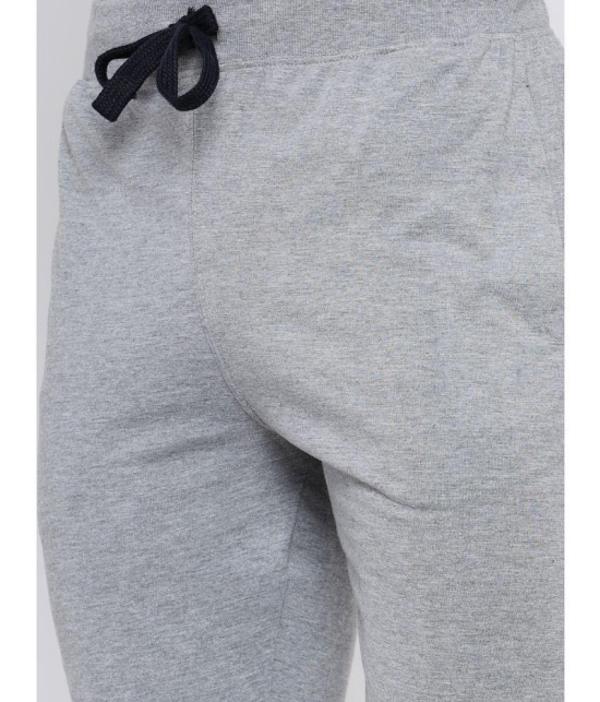 MADTEE - Grey Cotton Blend Men's Trackpants ( Pack of 1 ) - None