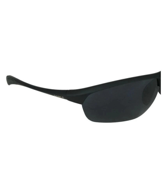 Laurels - Black Wrap Around Sunglasses ( Lsm-Gable-020202 ) - Medium