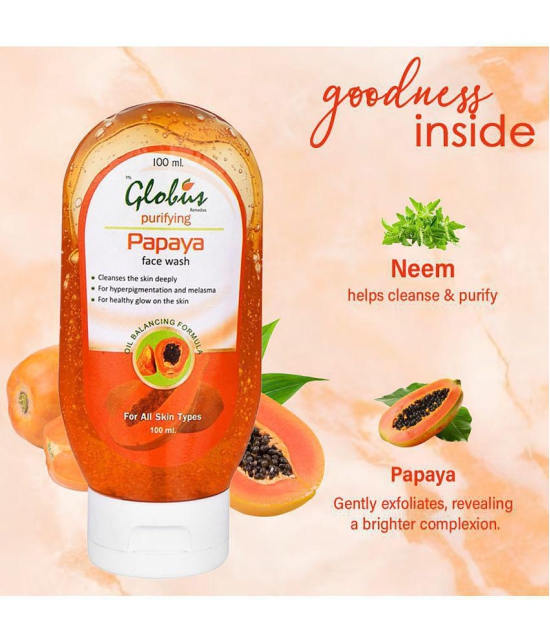 Globus Remedies Papaya Face Wash, 100 ml