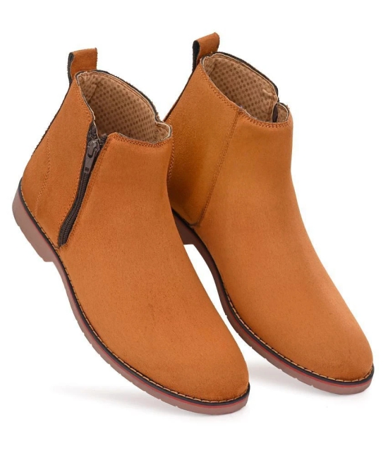 Fentacia - Tan Mens Boots - 7