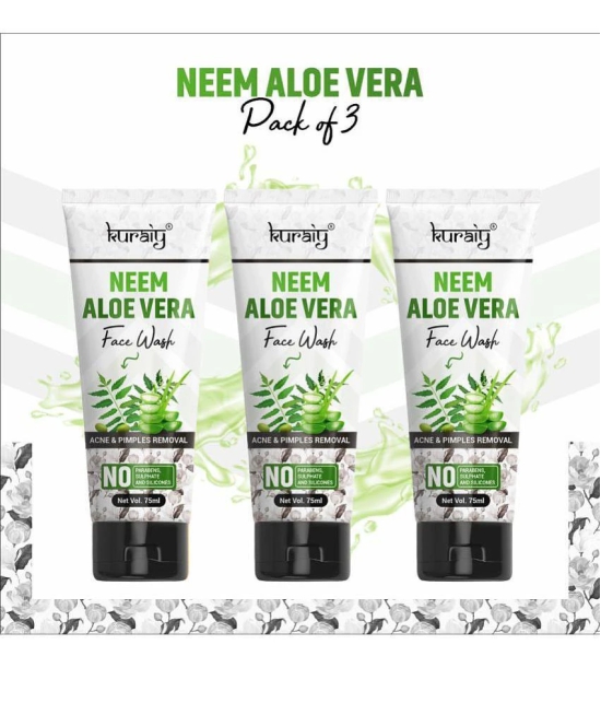 KURAIY - Refreshing Face Wash For All Skin Type ( Pack of 3 )