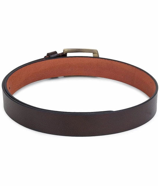 Loopa - Brown 100% Leather Mens Formal Belt ( Pack of 1 ) - None