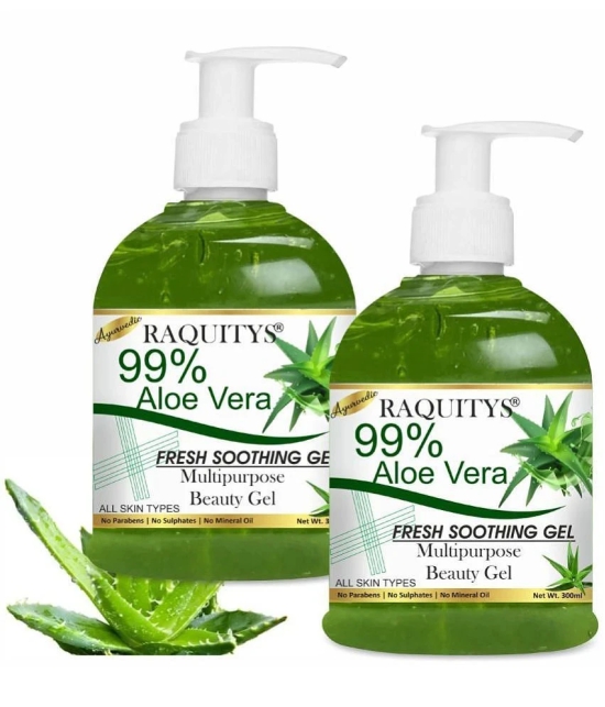 RAQUITYS PURE Aloe Vera Gel - Moisturize Skin & Younger Looking (600 ml)