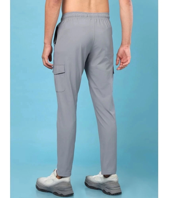 AKTIF Grey Lycra Mens Trackpants ( Pack of 1 ) - None