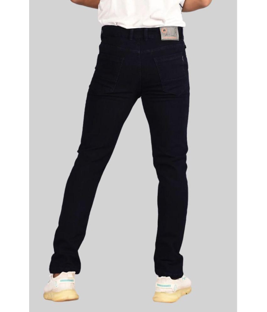 Aflash Regular Fit Basic Mens Jeans - Black ( Pack of 1 ) - None