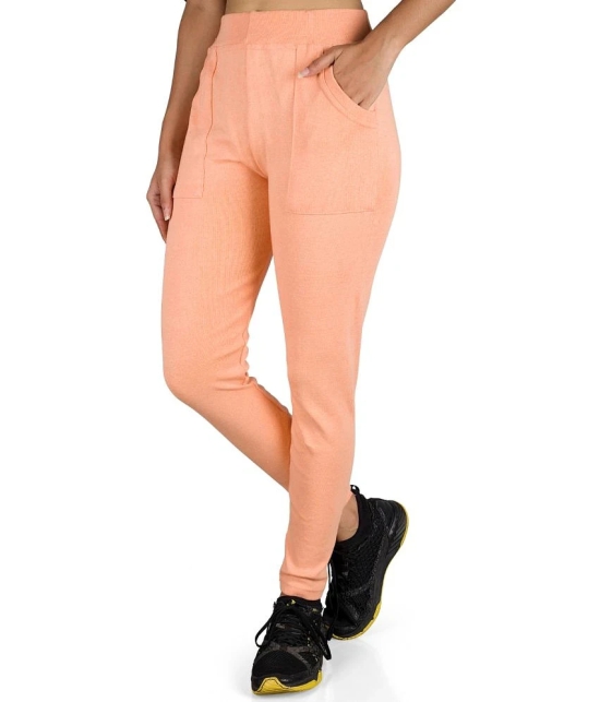 KARARO JEGGINGS - Cotton Blend Skinny Fit Orange Womens Jeggings ( Pack of 3 ) - None