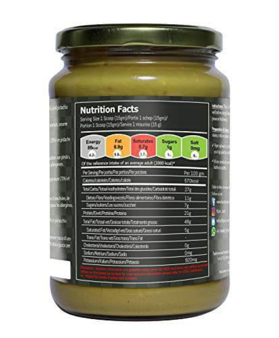 FITJARS Stone Ground Keto Vegan All Natural Gourmet Pistachio and California Almonds , 750 g