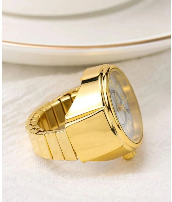 FASHION FRILL Golden Rings ( Pack of 1 ) - None