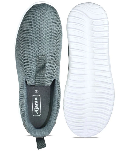 Ajanta Grey Mens Slip-on Shoes - None