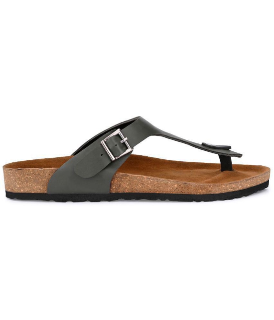 SHENCES - Olive Men's Thong Flip Flop - None