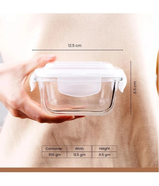 Oliveware Food storage Glass Transparent Food Container ( Set of 1 ) - Transparent