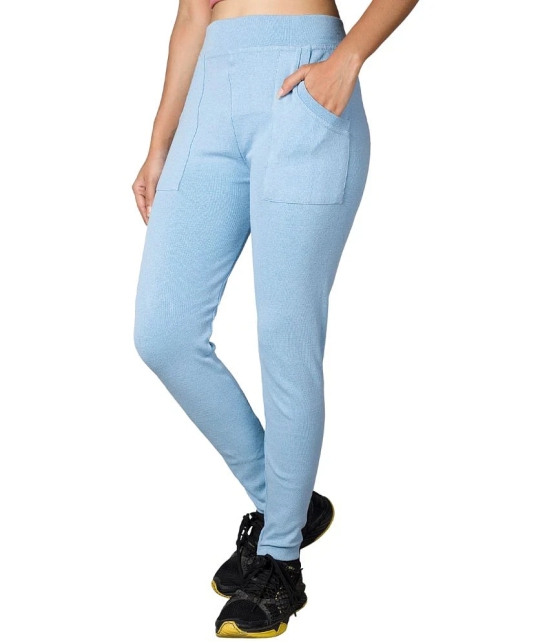 KARARO JEGGINGS - Cotton Blend Skinny Fit Light Blue Womens Jeggings ( Pack of 2 ) - None