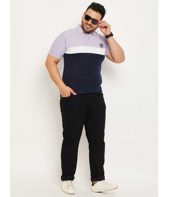 MXN - Lavender Cotton Blend Regular Fit Mens Polo T Shirt ( Pack of 1 ) - None