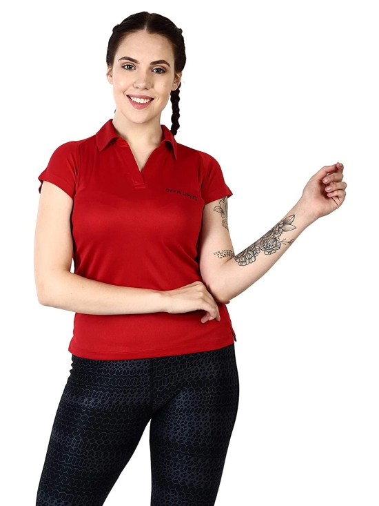 WOMEN CORE POLO-XS / Red