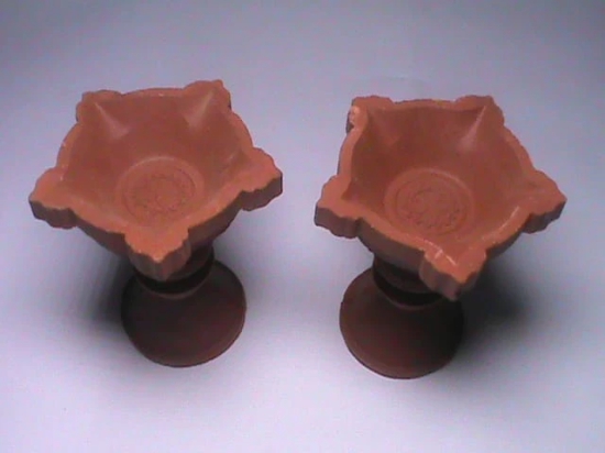 3D Printed Miniature Clay Flower Pots