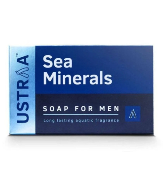 Ustraa Blue Deodorant - 150 ml & Deo Soap Sea Minerals - 100g (Pack of 4)