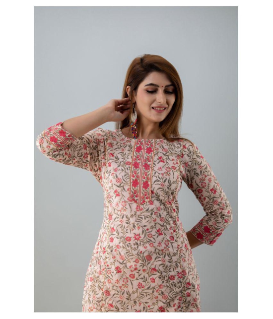 FabbibaPrints Cotton Kurti With Pants - Stitched Suit - XXL