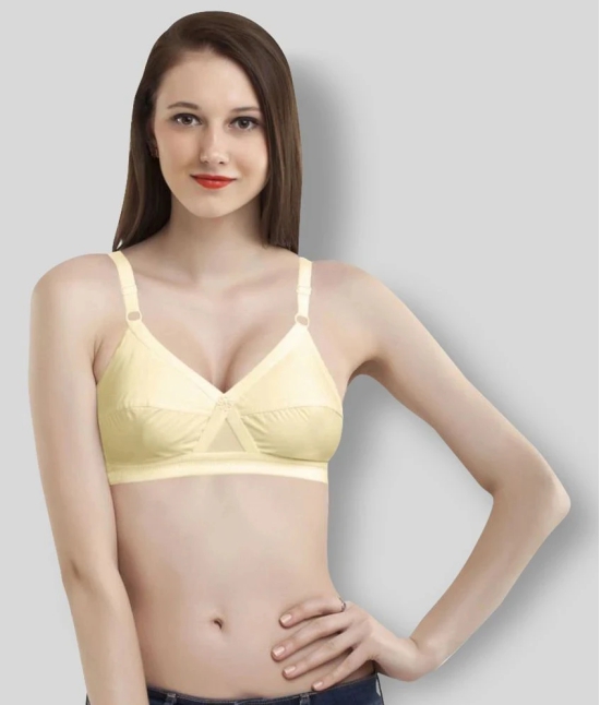 Madam - Beige Cotton Non - Padded Womens Everyday Bra ( Pack of 1 ) - 40D