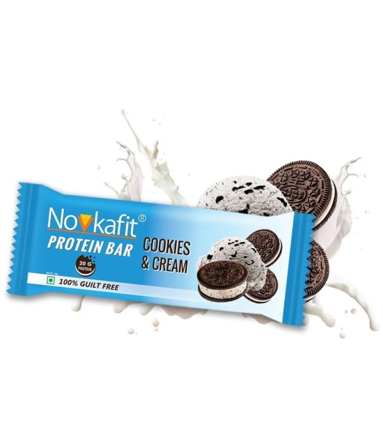 Novkafit 20g Delicious Cookies & Cream Protein Bar - 360 g