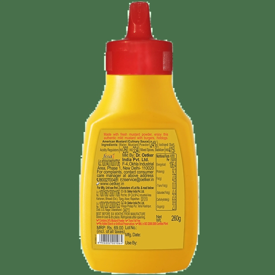 Dr. Oetker Funfoods American Mustard, 260 gms