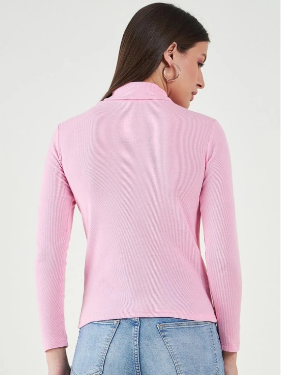 Long Sleeves Turtle Neck Cotton Fitted Top