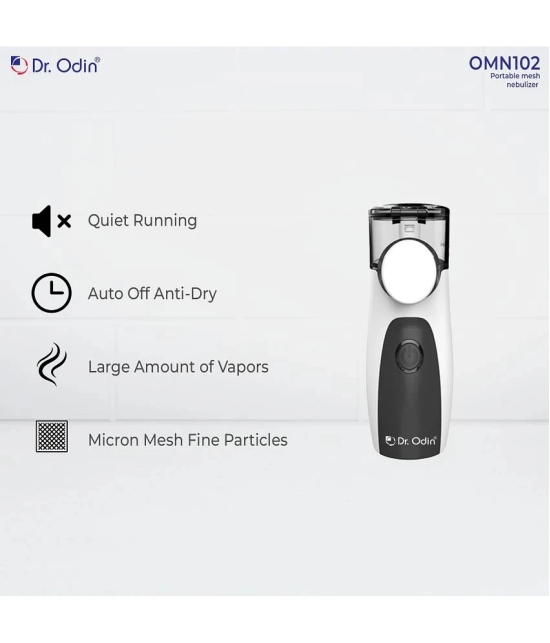 DR. ODIN Portable Mesh Nebulizer OMN102 Gray & White