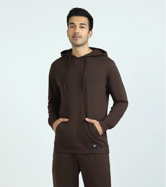 Cruze French Terry Cotton Hoodies Malt Brown XL