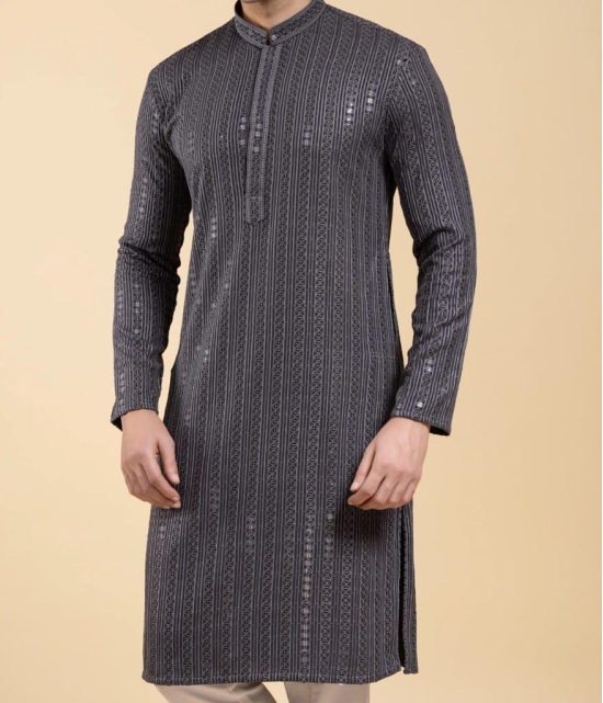 Sequin Chikan Embroidery Kurta