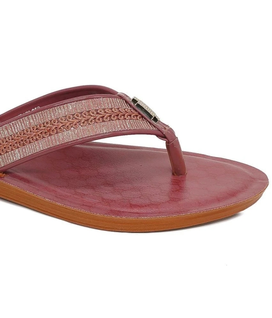 ASIAN Red Womens Daily Slipper - None