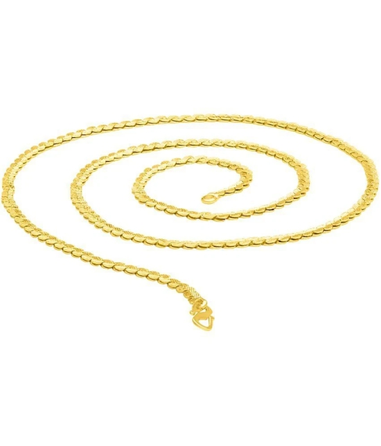 FASHION FRILL - Gold Plated Chain ( Pack of 1 ) - Golden