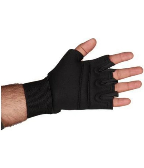 EmmEmm - Half Fingers Neoprene Riding Gloves ( Pair of 1 ) - Freesize