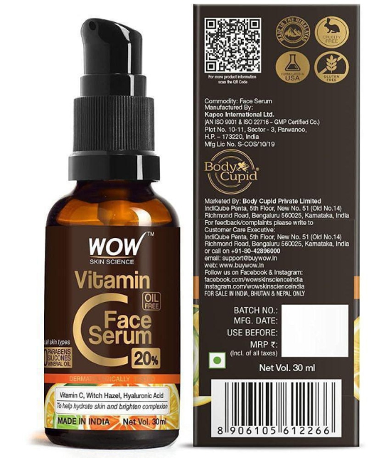 WOW Skin Science Vitamin C Skin Clearing Serum Genuine 20% (30 ml)