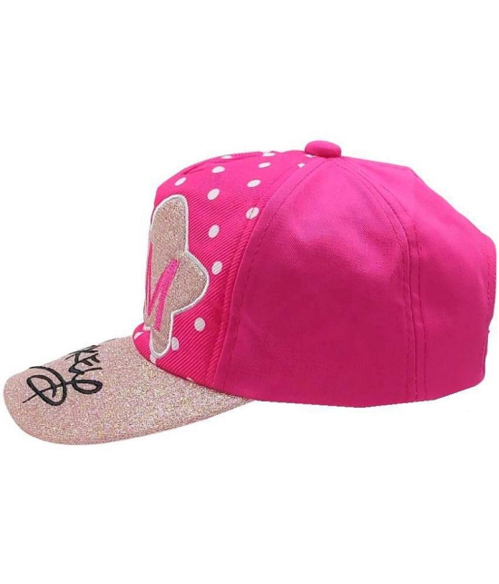 Zacharias Girl's Kids Cotton Cap kc-14-Dark-Pink- (Pack of 1) (1-4 Years) - None