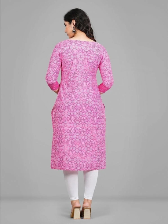 Parastri Pink Cotton Maternity Kurta - XL