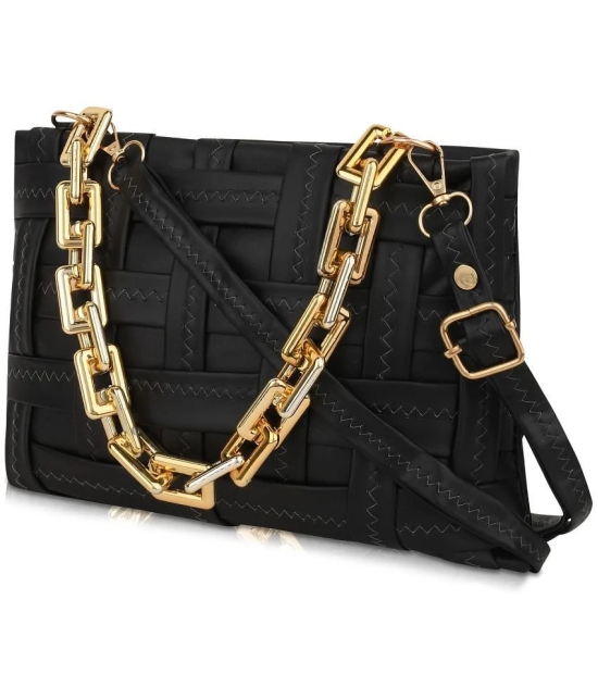 Parrk - Black PU Sling Bag - Black