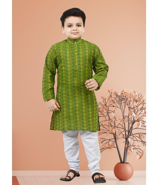 Arshia Fashions Green Cotton Blend Boys ( Pack of 1 ) - None