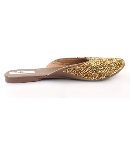 Raj - Gold Womens Mules - None