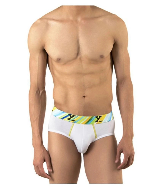 XYXX - White Modal Mens Briefs ( Pack of 1 ) - S