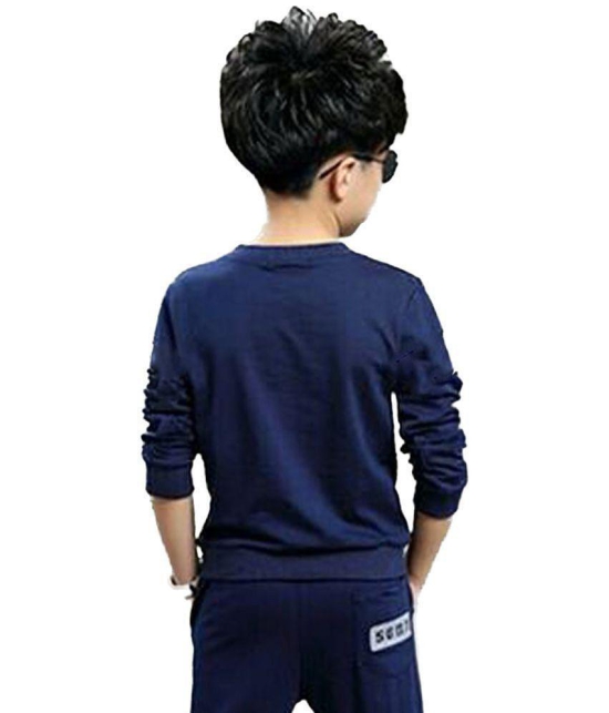 Force - Navy Cotton Blend Boy's T-Shirt ( Pack of 1 ) - None