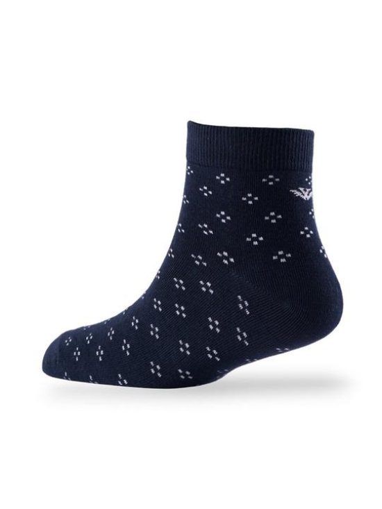 Men Pack Of 2 Patterned Cotton Ankle Length Socks