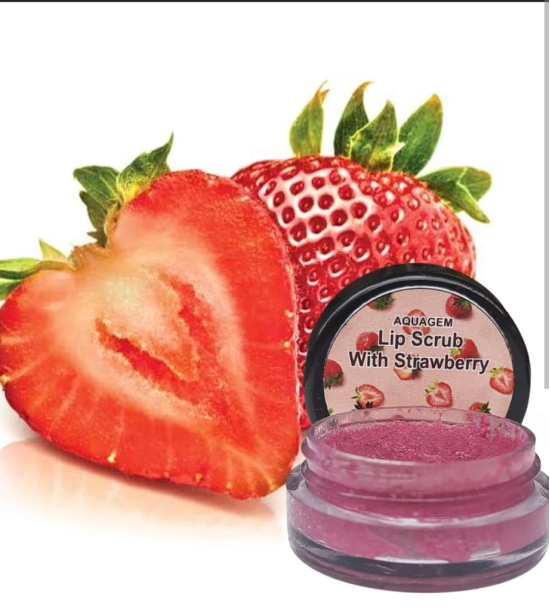 Aquagem skincare All Natural Strawberry Lip Scrub