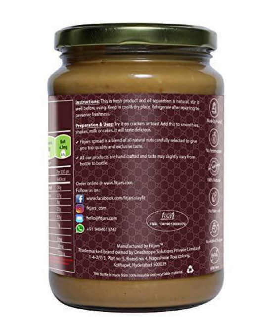 FITJARS Stone Ground Keto Vegan All Natural Gourmet Supernut Butter (Coconut/Almond/Chia/Flax , 750 g