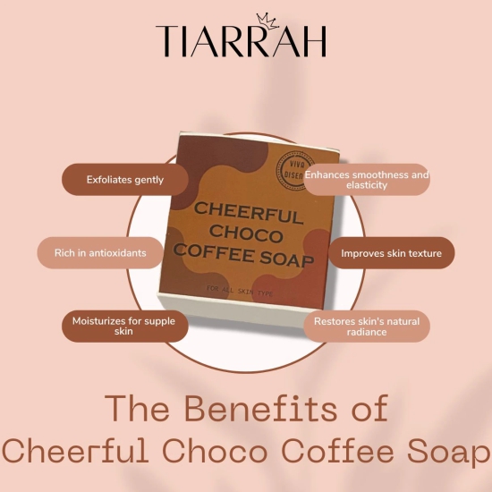 Cheerful Choco Coffee Soap-Pack of 3