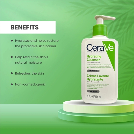 Cerave Hydrating Cleanser ||236ml