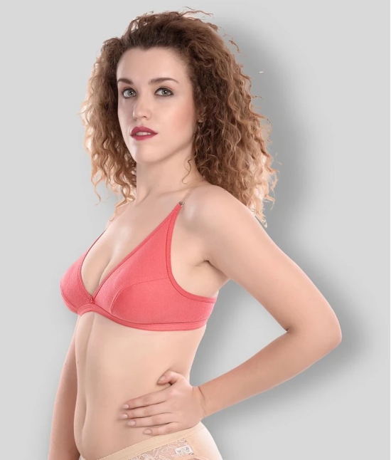 Madam - Orange Cotton Non - Padded Womens T-Shirt Bra ( Pack of 1 ) - 36B